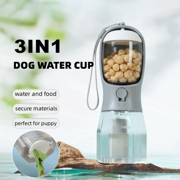 Dog Water Cup Drinking Food Garbage Bag Three-in-one - The happy tails waggers