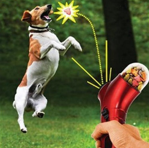 Pet Food Catapult Feeder Funny Dog Toy - The happy tails waggers