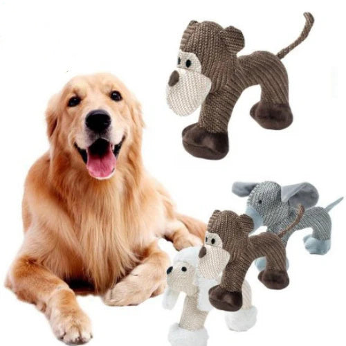 Squeaky Chew Toy - Bite-resistant and interactive for small and large dogs. Perfect pet supply! - The happy tails waggers