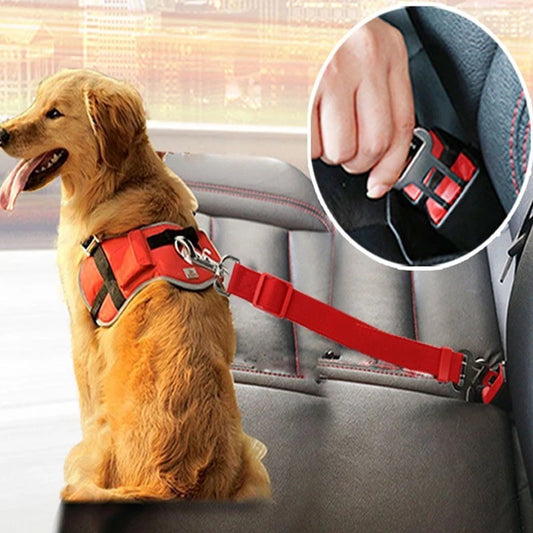 Adjustable Pet Cat Dog Car Seat Belt - The happy tails waggers