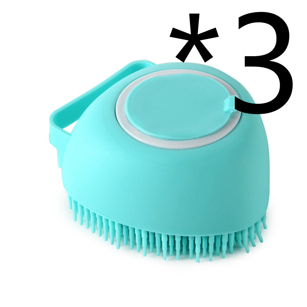 Silicone Dog Bath Massage Gloves Brush Pet Cat Bathroom Cleaning Tool - The happy tails waggers