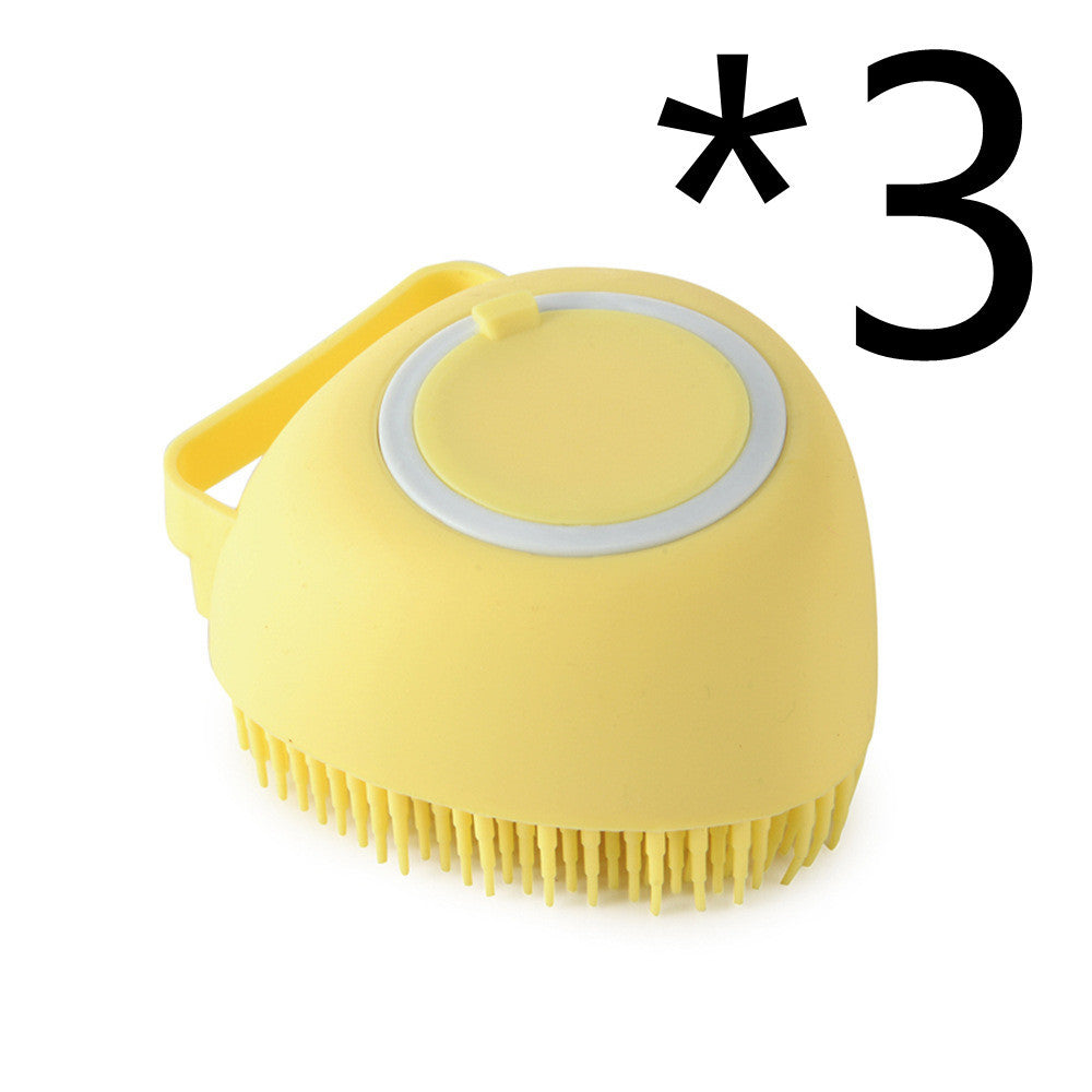Silicone Dog Bath Massage Gloves Brush Pet Cat Bathroom Cleaning Tool - The happy tails waggers