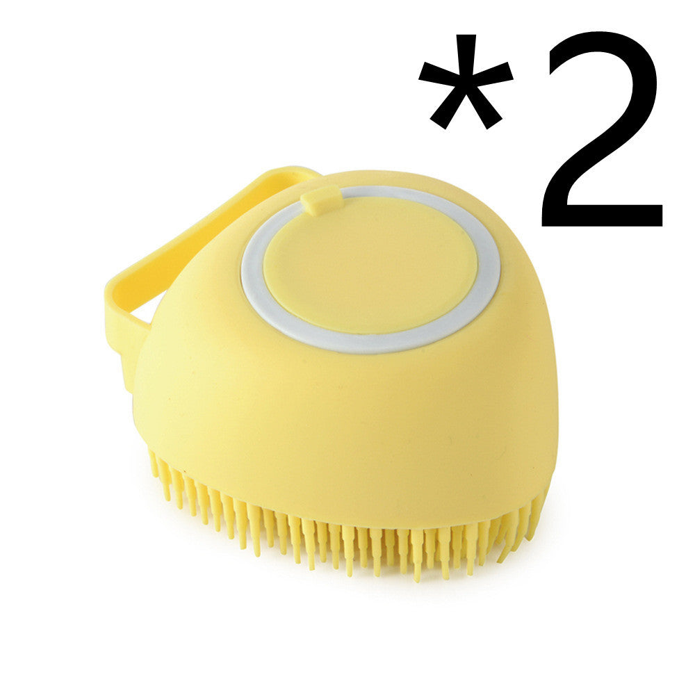 Silicone Dog Bath Massage Gloves Brush Pet Cat Bathroom Cleaning Tool - The happy tails waggers