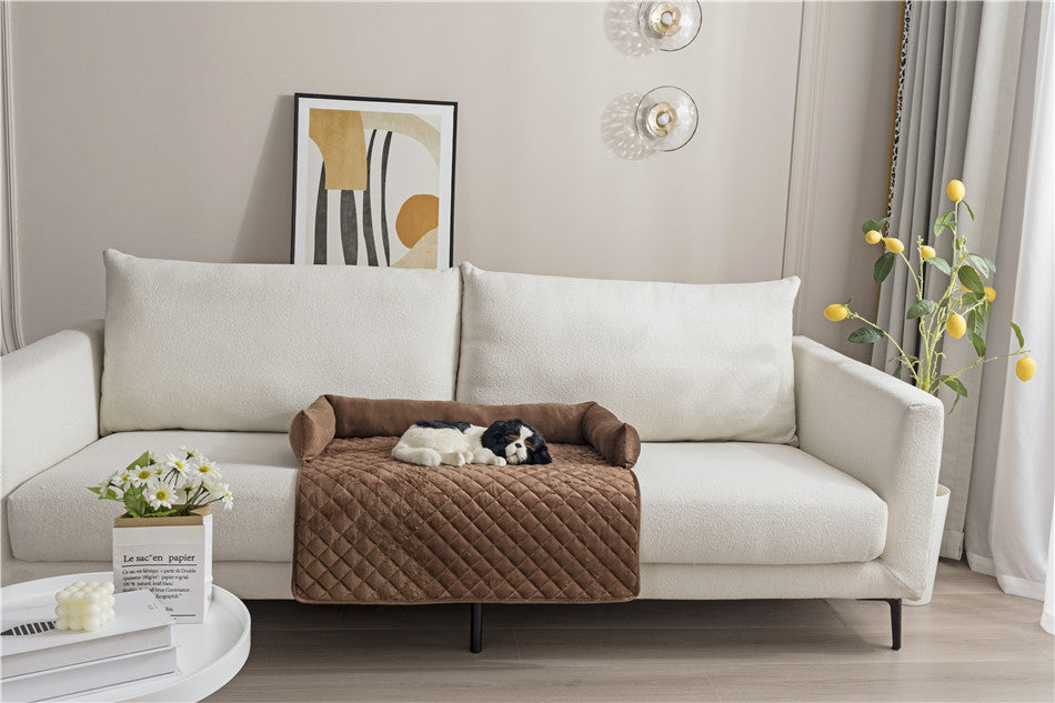 Pet Dog Sofa Bed - Warm cushion for large dogs and cats. Furniture protector and cozy mat. - The happy tails waggers
