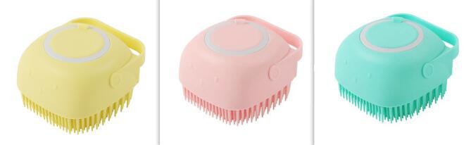 Silicone Dog Bath Massage Gloves Brush Pet Cat Bathroom Cleaning Tool - The happy tails waggers