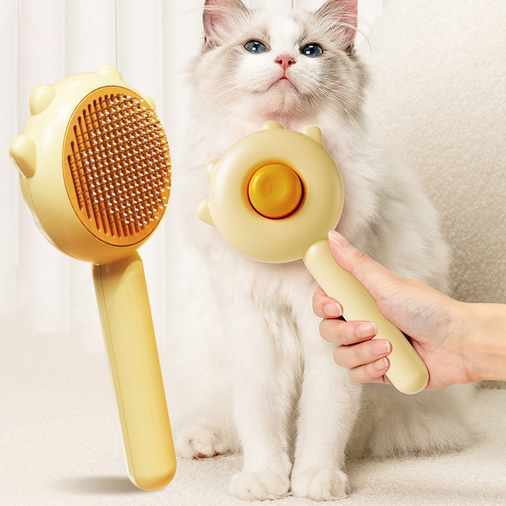 Cat & Dog Massage Comb - Hair removal and grooming tool with a scratcher for pets. Perfect cleaning supply! - The happy tails waggers