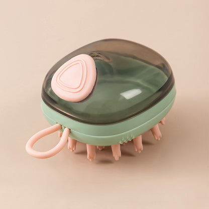New 2 In 1 Pet Cat Dog Cleaning Bathing Massage Shampoo Soap Dispensing Grooming Brush - The happy tails waggers