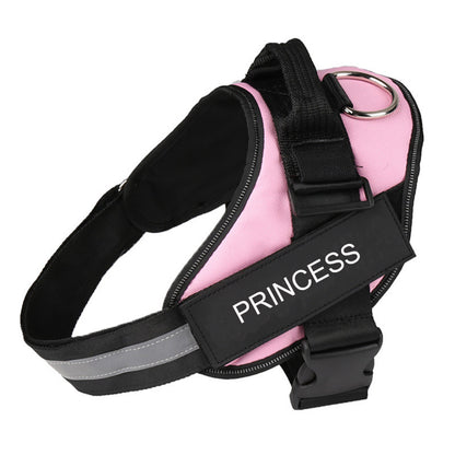 Personalized Custom Reflective Breathable Dog Harness NO PULL Adjustable Pet Harness For Small Large Dog Harness Vest With Patch - The happy tails waggers
