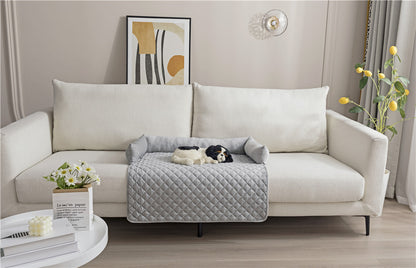Pet Dog Sofa Bed - Warm cushion for large dogs and cats. Furniture protector and cozy mat. - The happy tails waggers